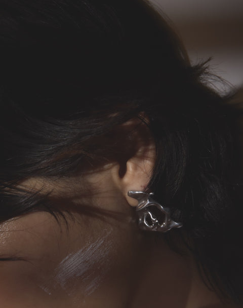 Illusion pierced earrings