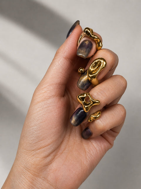 Pleasure Orbit Ring Gold