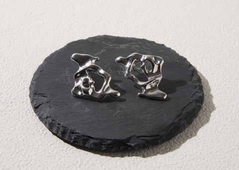 Illusion pierced earrings