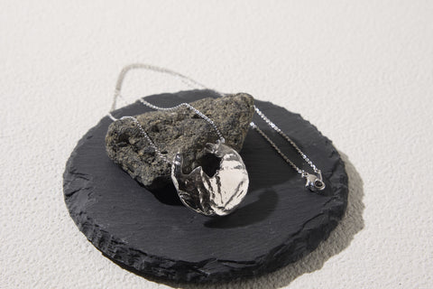 Pluto Fragment Necklace Silver